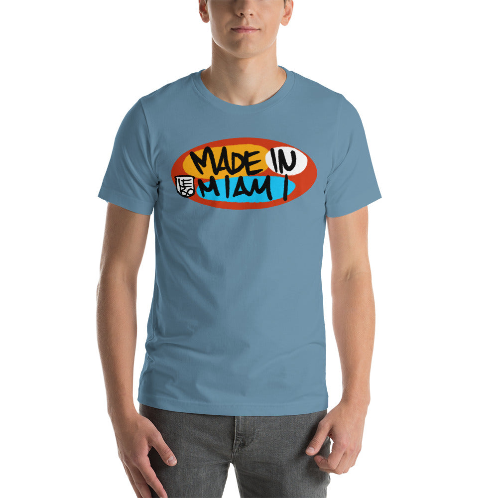 Made in Miami, Primary Circle - Lebo Unisex Short-Sleeve T-Shirt